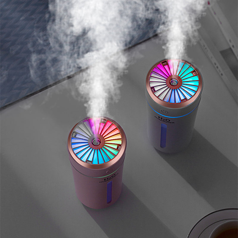 Original Side: 270ml Mini Air Humidifier USB Mist Maker Fogger Aroma Diffuser Car Air Freshener Portable Cup Humidifier with Colorful LED Light