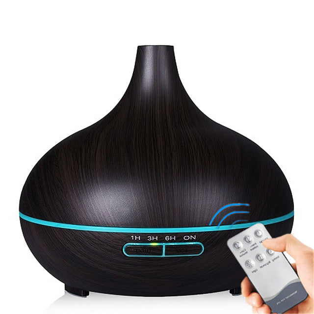 Original Side: Aromatherapy Oil Diffuser Ultrasonic Air Humidifier with 7 Colors Light