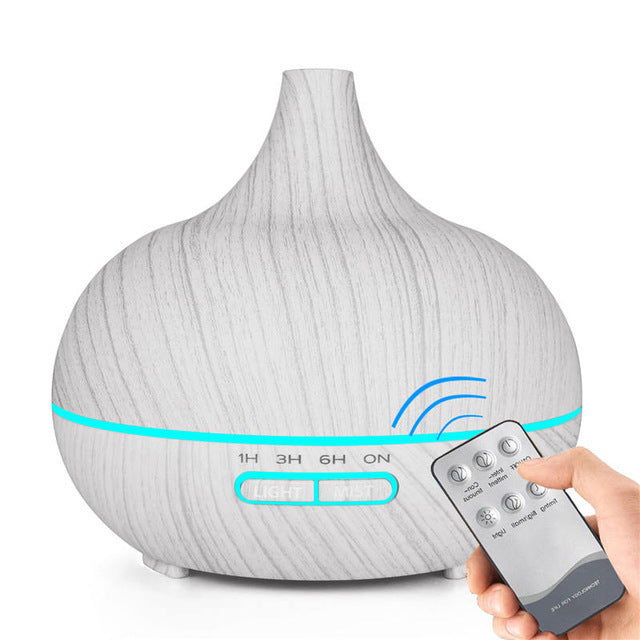 Original Side: Aromatherapy Oil Diffuser Ultrasonic Air Humidifier with 7 Colors Light