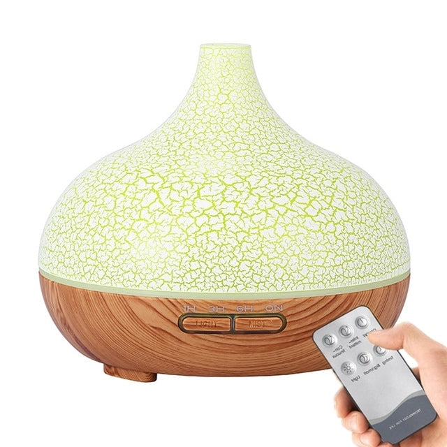 Original Side: Aromatherapy Oil Diffuser Ultrasonic Air Humidifier with 7 Colors Light