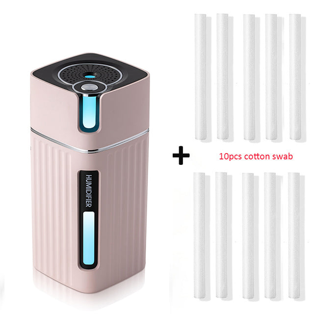 Original Side: Portable Mini Humidifier Ultrasonic USB Aroma Air Diffuser  with Color LED Lamp