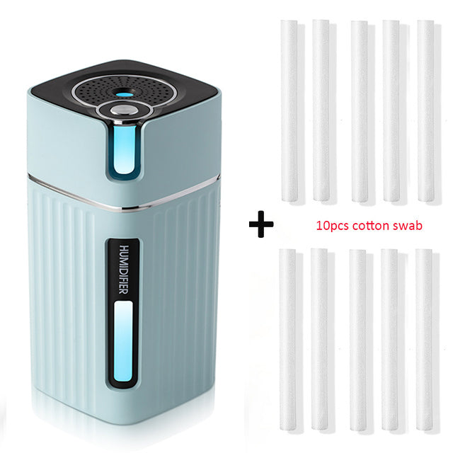 Original Side: Portable Mini Humidifier Ultrasonic USB Aroma Air Diffuser  with Color LED Lamp