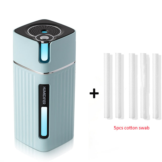 Original Side: Portable Mini Humidifier Ultrasonic USB Aroma Air Diffuser  with Color LED Lamp
