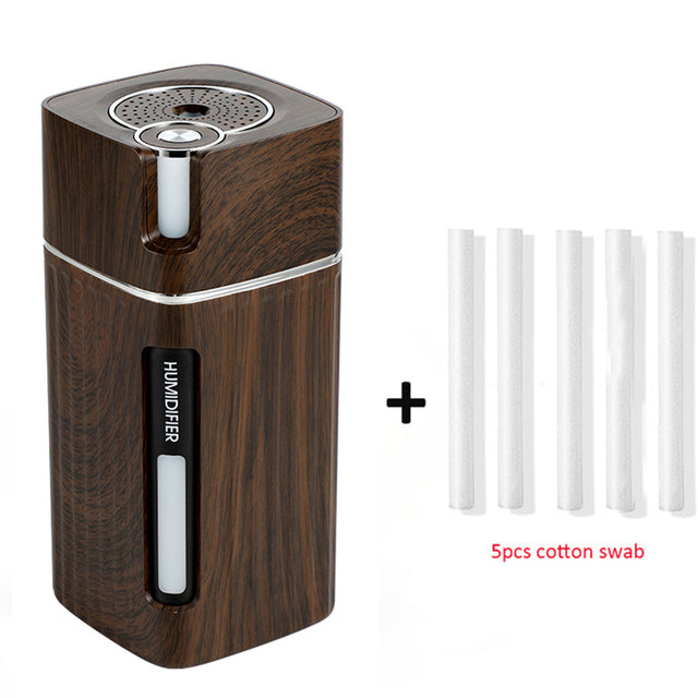 Original Side: Portable Mini Humidifier Ultrasonic USB Aroma Air Diffuser  with Color LED Lamp