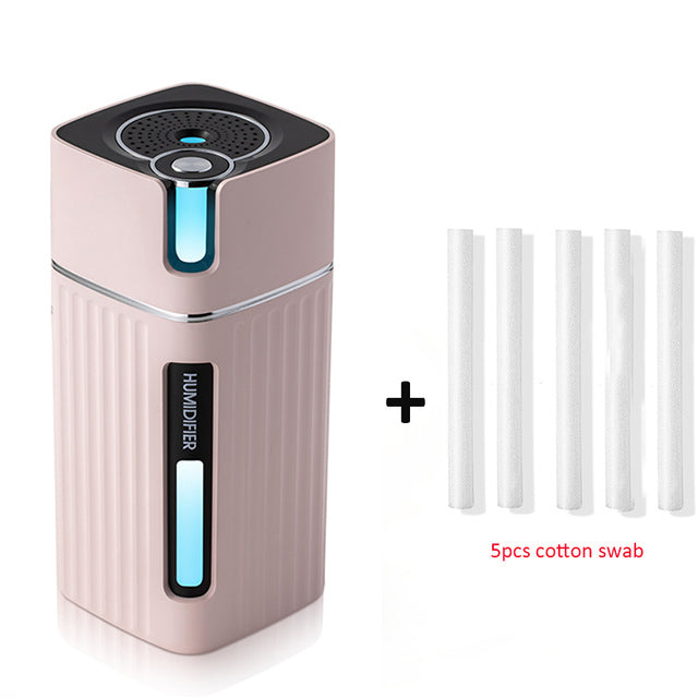 Original Side: Portable Mini Humidifier Ultrasonic USB Aroma Air Diffuser  with Color LED Lamp