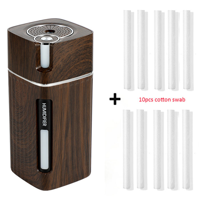 Original Side: Portable Mini Humidifier Ultrasonic USB Aroma Air Diffuser  with Color LED Lamp