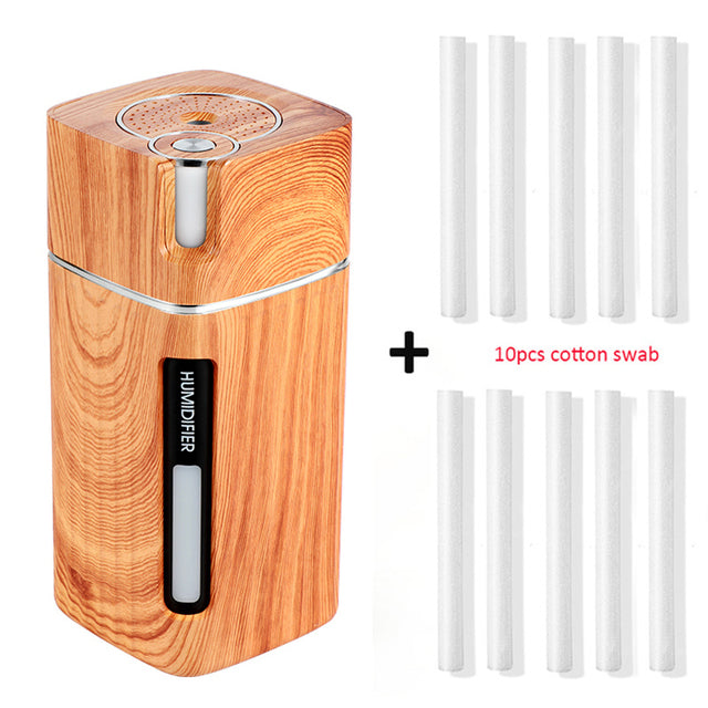 Original Side: Portable Mini Humidifier Ultrasonic USB Aroma Air Diffuser  with Color LED Lamp